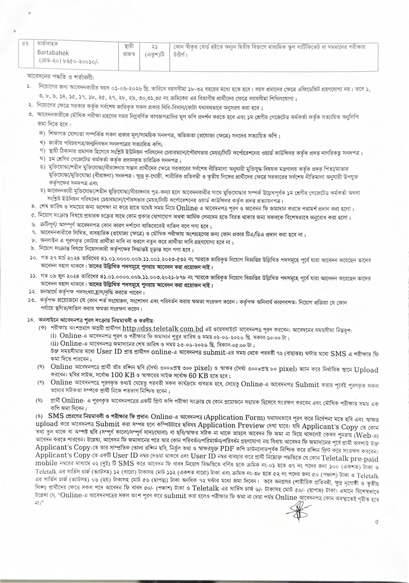 DSS Job Circular 2026-5