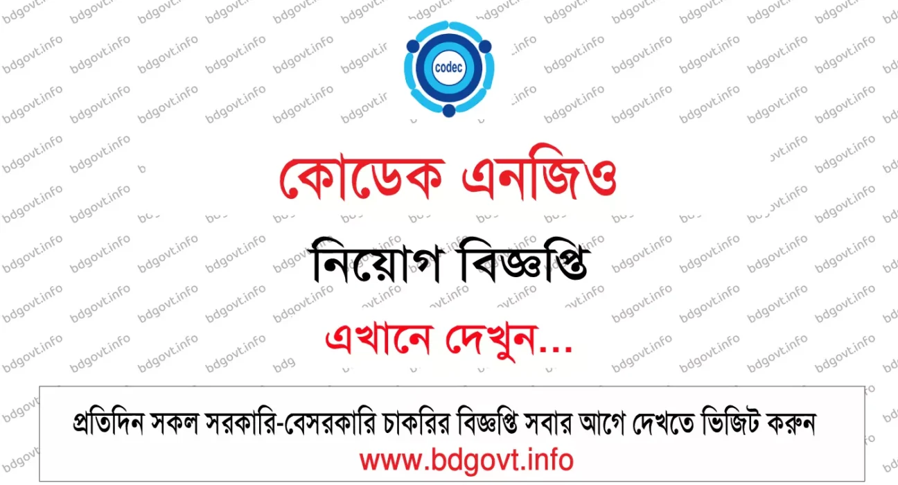 codec ngo job circular