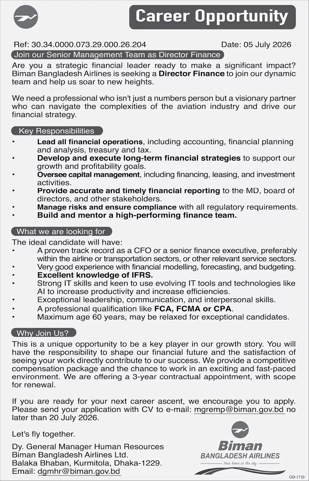 BBAL Job Circular 2026